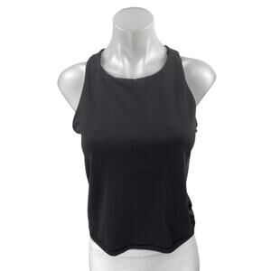 Athleta Women's Black Sleeveless Cutout Back Activewear Fitness Tank Top Size M